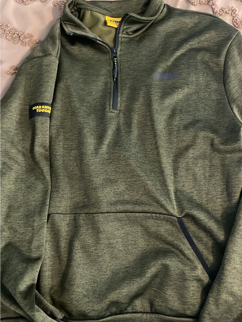 Dewalt Green Quarter-Zip Pullover with Pocket